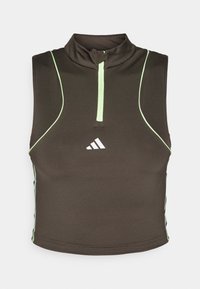 adidas Performance HYPERGLAM POP TANK  - Top - shadow olive/olive strata