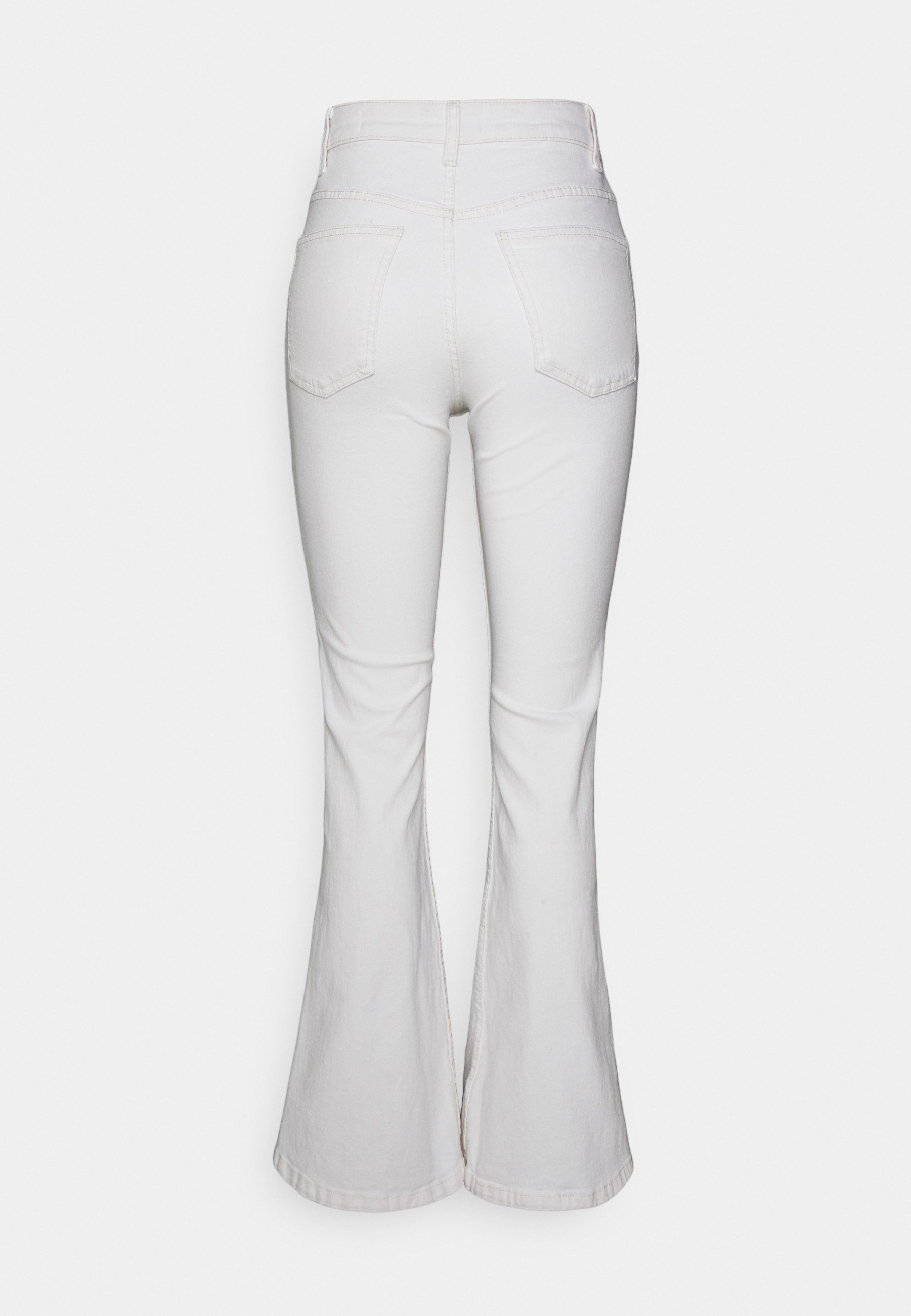 white flare bell bottom jeans