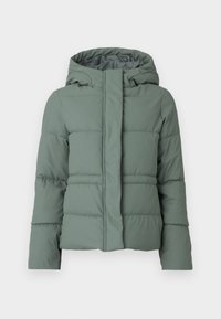 VMGRETA SOPHIA HOOD SHORT JACKET - Talvejope - balsam green
