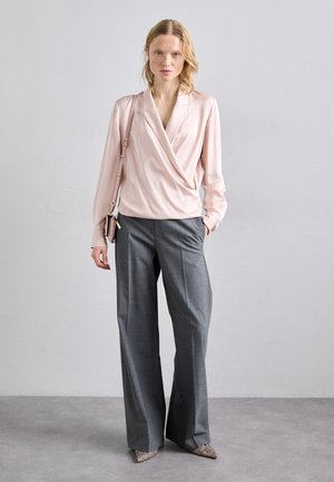 Theory LAPEL WRAP - Blúz - blush