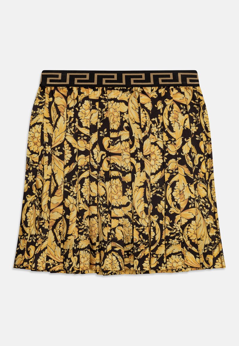 Versace - SKIRT BAROCCO KIDS - Plisséskjørt - nero/oro, Forstørre