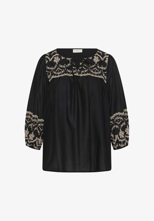 Kaffe Curve, KCKIT BLOUSE - Blouse - black deep