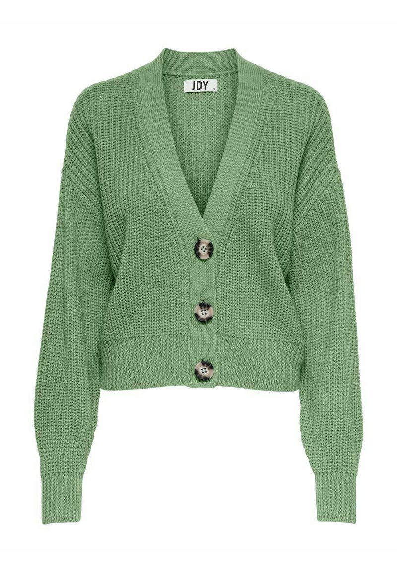 JDY JDYJUSTY SHORT CARDIGAN - Vest - basil