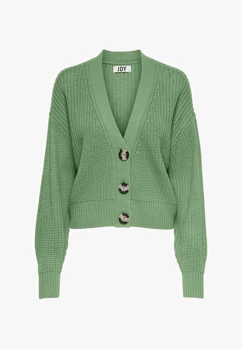 JDY JDYJUSTY SHORT CARDIGAN - Vest - basil