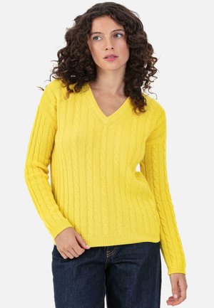 PYLA - Strickpullover - jaune citric