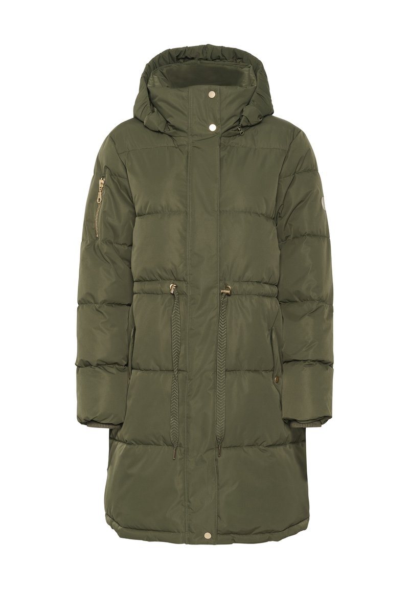 Cream Wintermantel groen