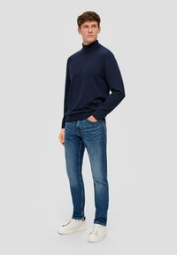 s.Oliver À COL ROULÉ - Strickpullover - navy