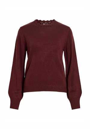 VILA, KNITTED PULLOVER VINOA HIGH NECK - Pullover - port royale