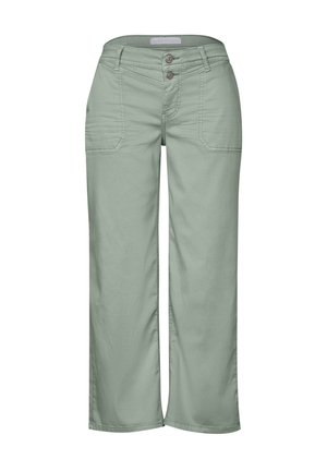 Street One WIDE LEG - Jeans Straight Leg - grün