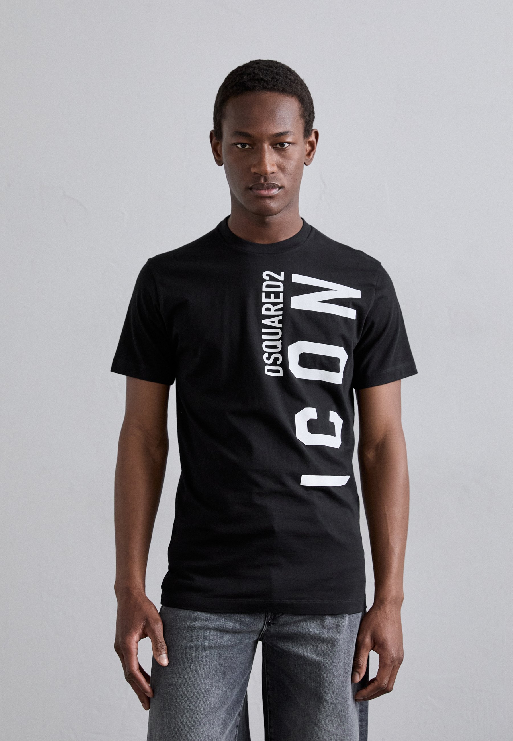 DSQUARED2 ICON Print T-shirt - black - Zalando.co.uk
