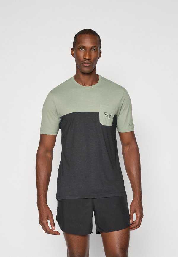 TRANSALPER POCKET TEE - Print T-shirt - sage