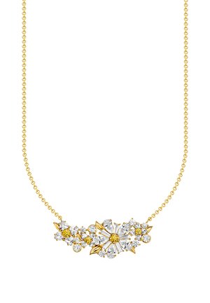 COLLIER LOVELY DAISY - Halskette - gelbgoldfarben weiß gold