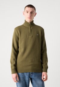 GANT CASUAL HALF  - Strickpullover - juniper green