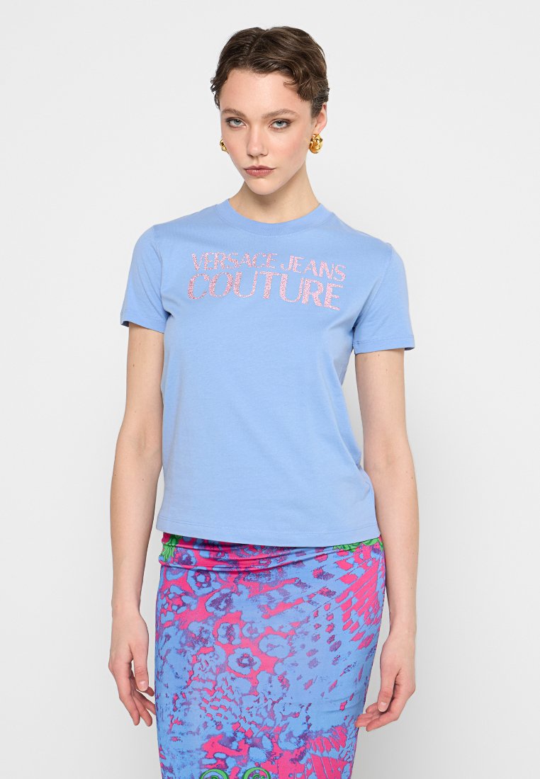 Versace Jeans Couture T-shirt print lichtblauw