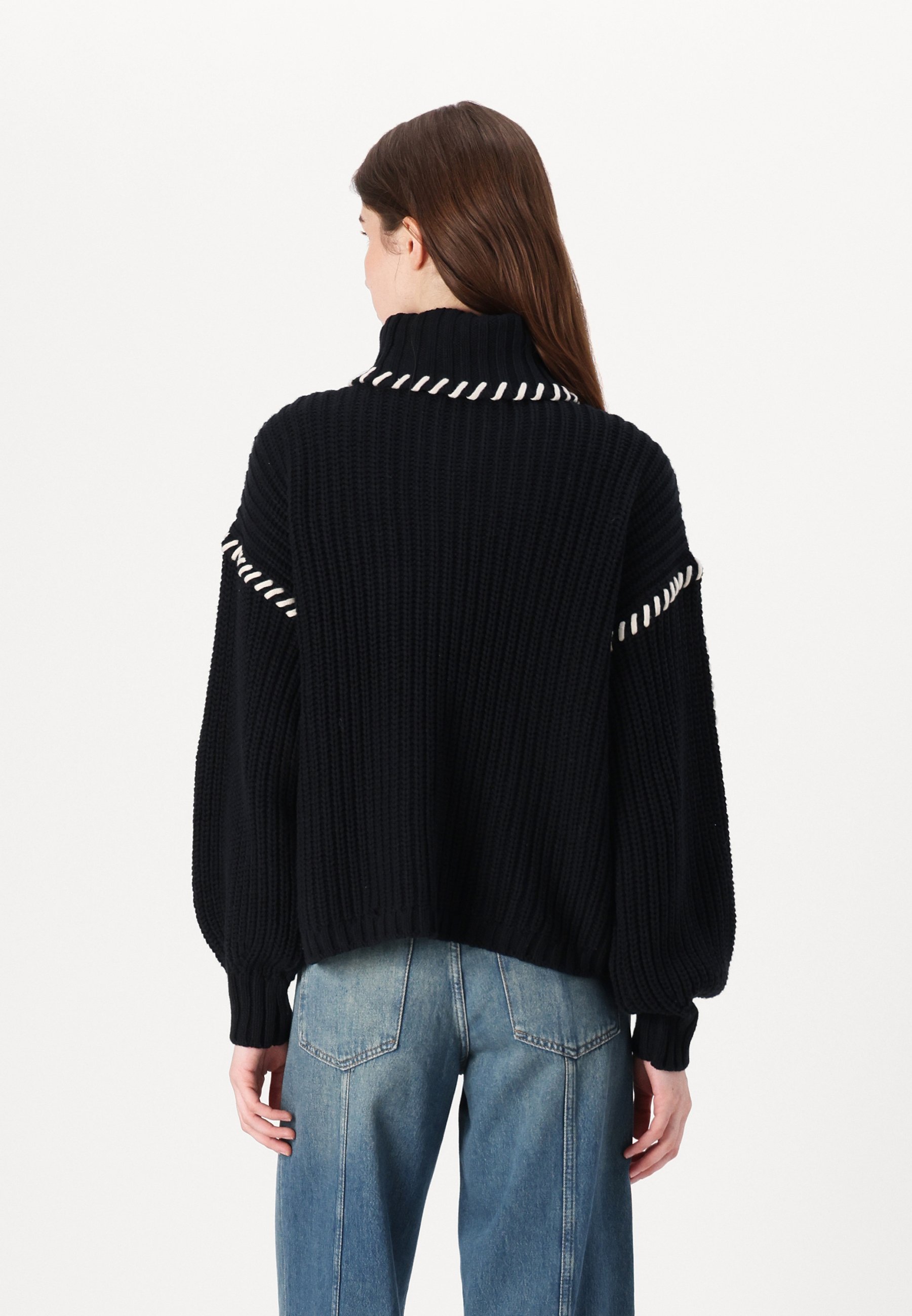 Maglione Lavorato A Maglia Donna VERO MODA - Modello Vmgigi Noos, Scollo A Barca 3/4