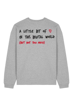 BRUTAL BACK EMBROIDERY UNISEX  - Sweater - mottled grey