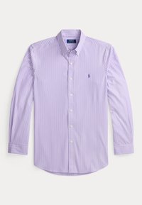 CUSTOM FIT STRIPED STRETCH POPLIN SHIRT - Pluus - light lilac/white