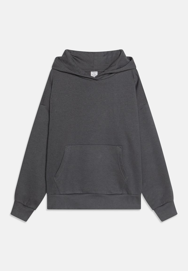 Lindex HOOD SOLID - Felpa con cappuccio - dark grey