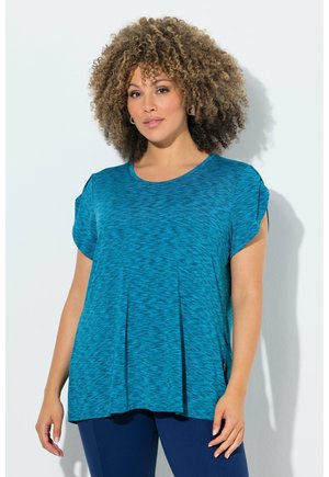 QUICK DRY HEATHERED TEE - T-Shirt print - gentian