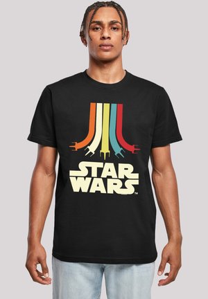 STAR WARS RETRO RAINBOW  - Print T-shirt - black