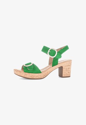 Gabor, Platform sandals - grün