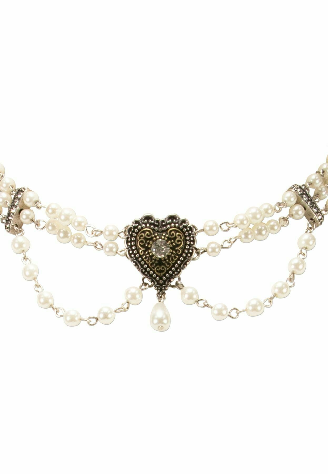 Alpenflüstern Trachten-Holzperlen-Armband Mit Münze - Schwarz, HAB001, Ca. 6 Cm