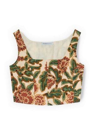 Motivi, TOP CORTO CON STAMPA - Blouse - verde