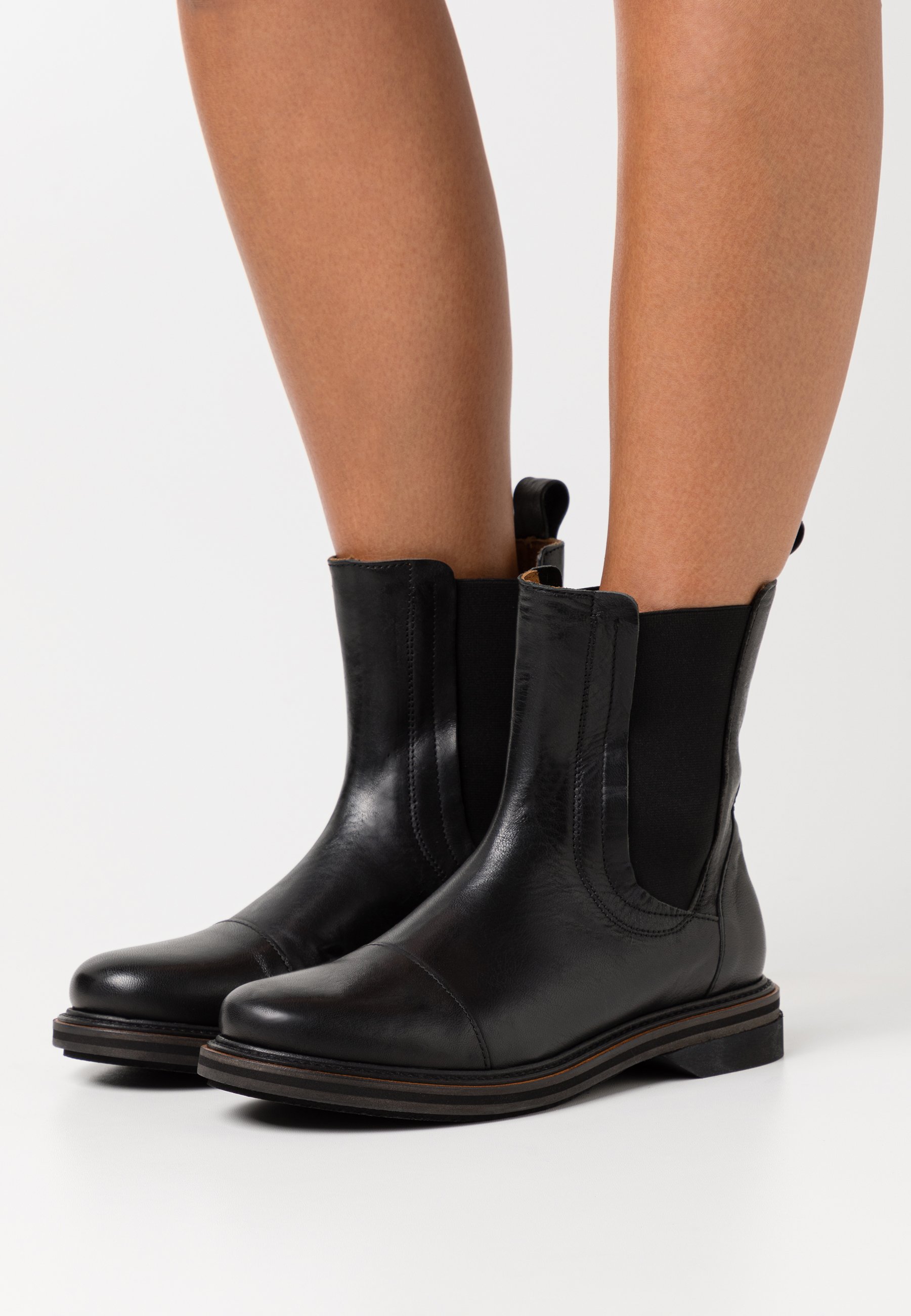 Shabbies Amsterdam Korte laarzen - black/Zwart - Zalando.nl