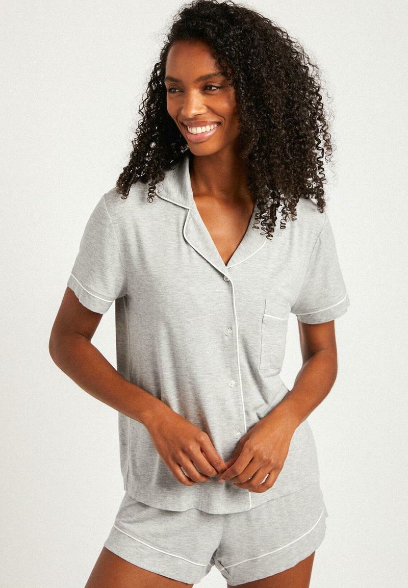 Chelsea Peers MODAL BUTTON UP - Pyjama - grey