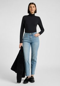 Lee TURTLE NECK FOR SLIM FIT - Maglietta a manica lunga - unionall black