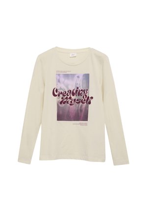 MIT FRONT - Long sleeved top - helles sand