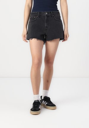 High Rise 90s Cutoff Short - Shorts di jeans - black