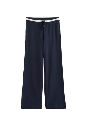 REGULAR FIT - COMPACT COSY WIDE SIDE STRIPE TIPPED JOGGER - Treniņtērpa apakšdaļas - navy blue