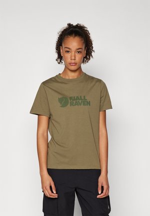 FJÄLLRÄVEN LOGO TEE W - Printtipaita - green