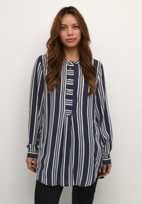 Kaffe - BPERLINE  - Bluse - midnight chalk stripe Miniaturebillede 1