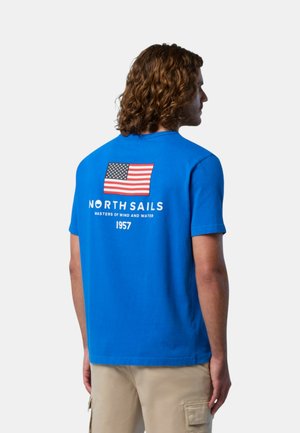T-shirt con stampa - blu