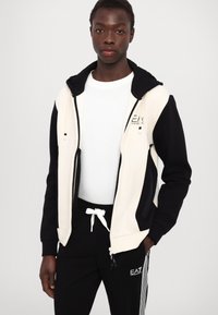 EA7 Emporio Armani FELPA - Felpa con zip - whitecap gray