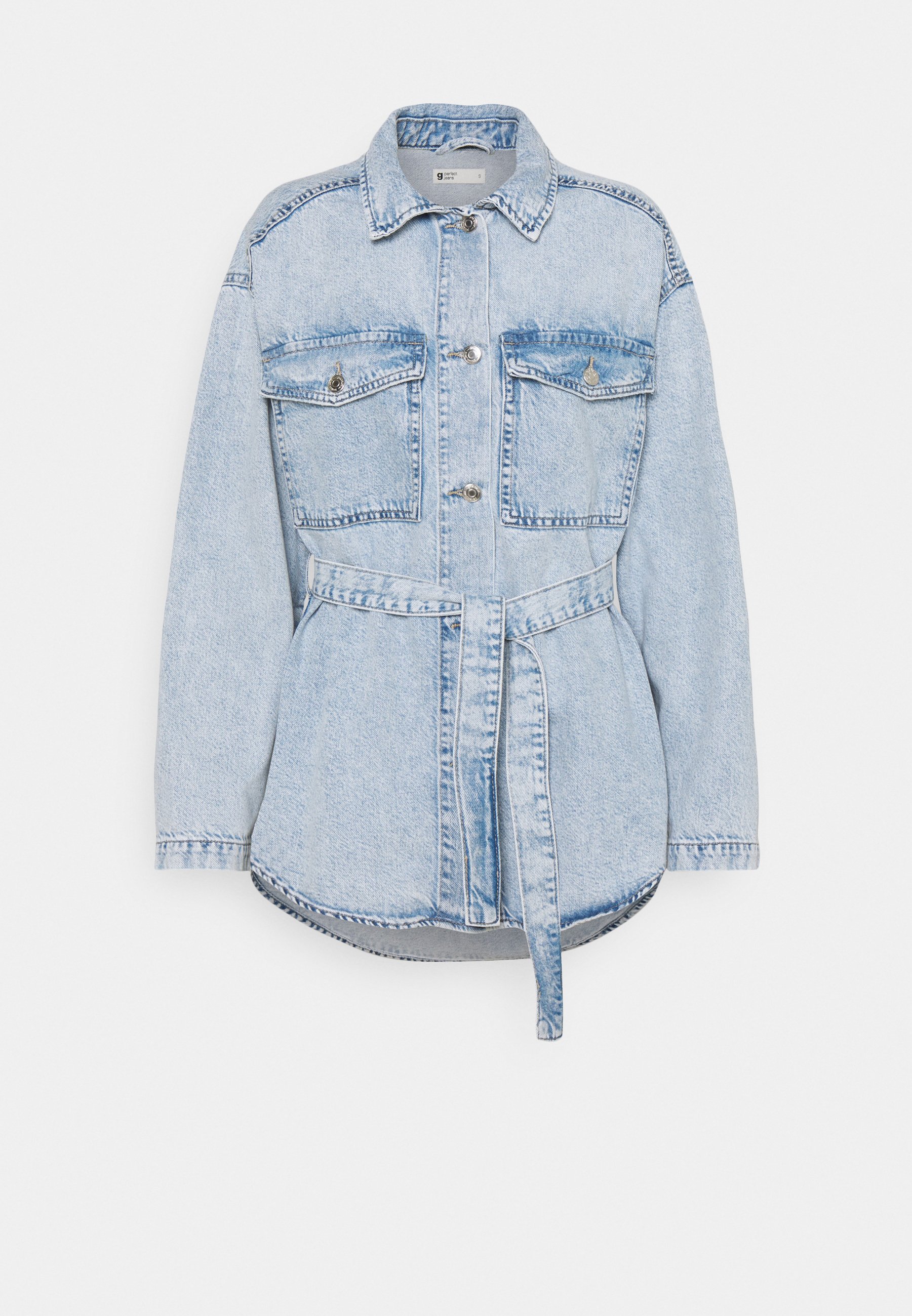 Gina Tricot BELTED SHACKET - Denim 