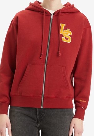 Sweat à capuche - bordeaux