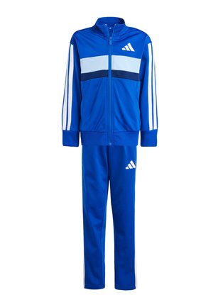 SEASONAL ESSENTIALS TIBERIO 3-STRIPES TRICOT TRACK SUIT KIDS - Tuta - team royal blue white glow blue