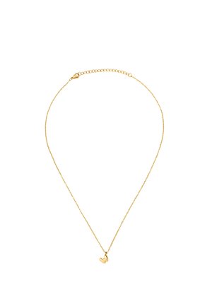 Collier délicat en chaîne d'or avec un petit pendentif lettre "W" en or et une fermeture ajustable.