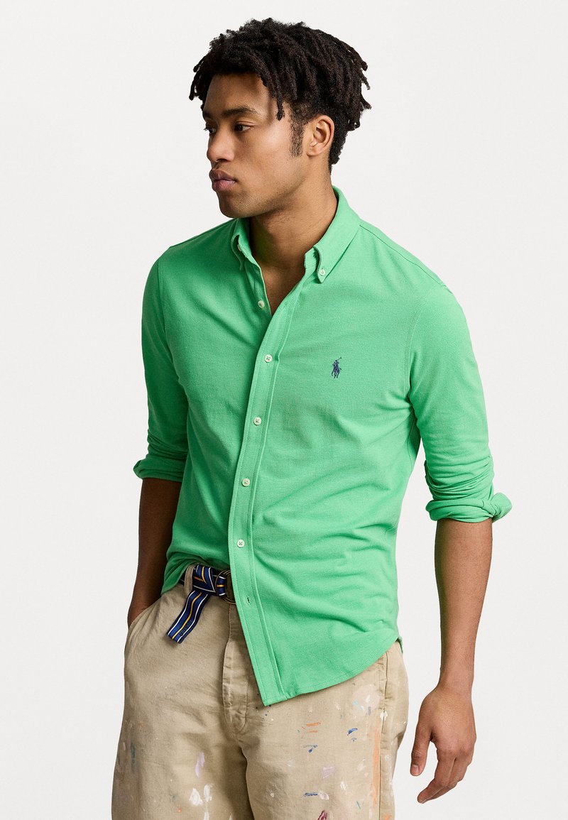 Polo Ralph Lauren - FEATHERWEIGHT MESH SHIRT - Shirt - classic kelly, Enlarge