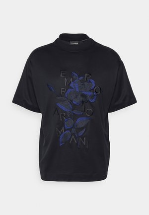 T-shirt med print - blu navy
