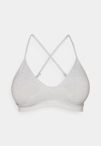 SMOOTH SEAMLESS STRAPPY BRA - Kergelt toetav spordirinnahoidja - light grey