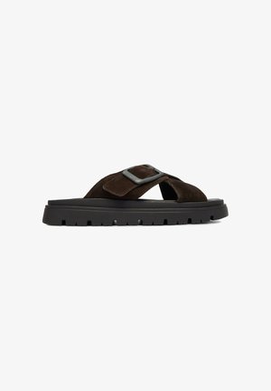 G-STAR, G STAR RAW WOMEN'S BROWN FLIP-FLOPS - Pantofle - brown