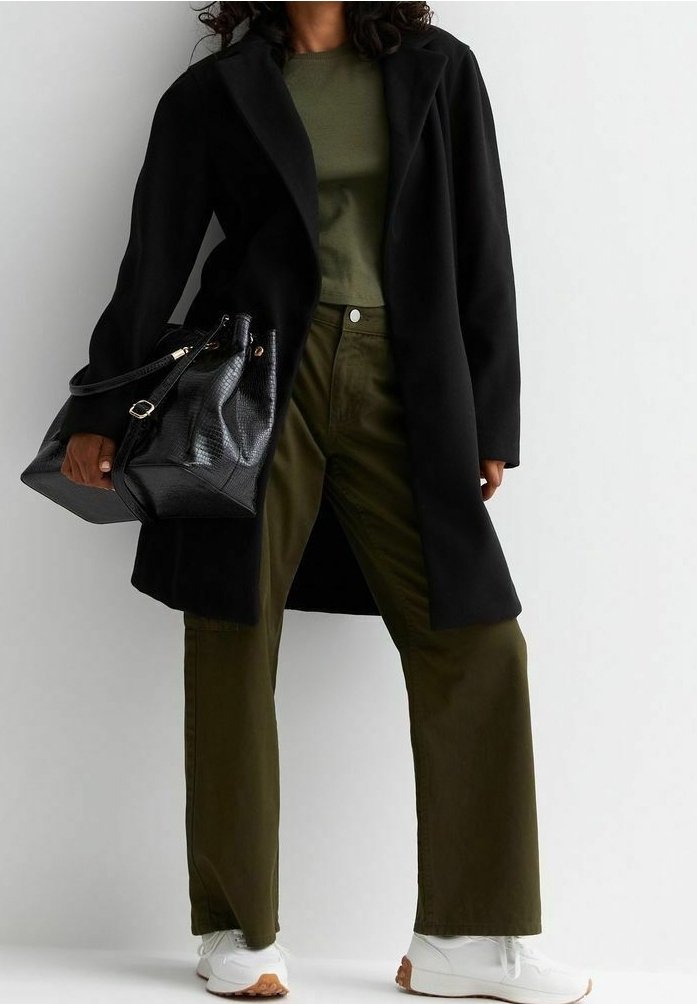 New Look Kurzmantel - black
