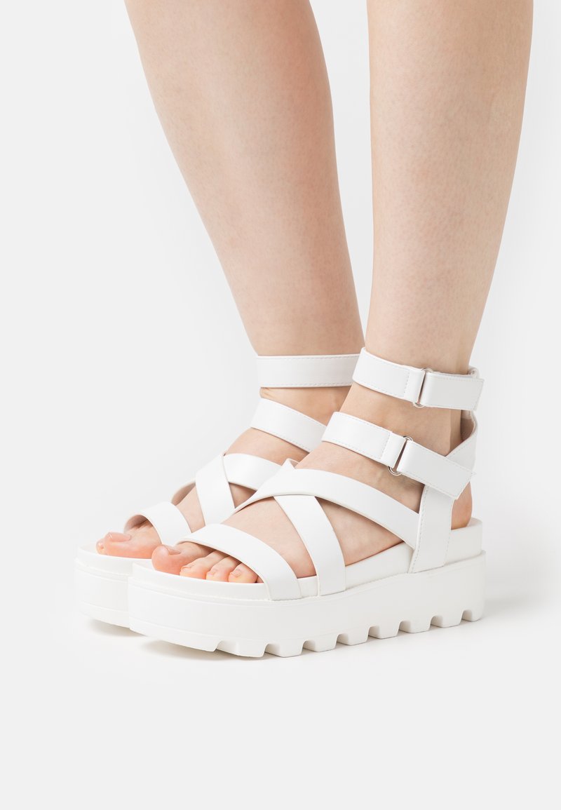 Koi Footwear CRIX STRAPPY Platform sandals white Zalando.ie