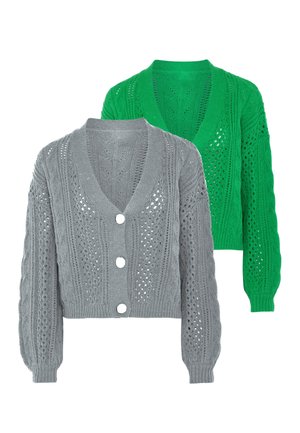 Mo 2 PACK - Gilet - green light grey melange