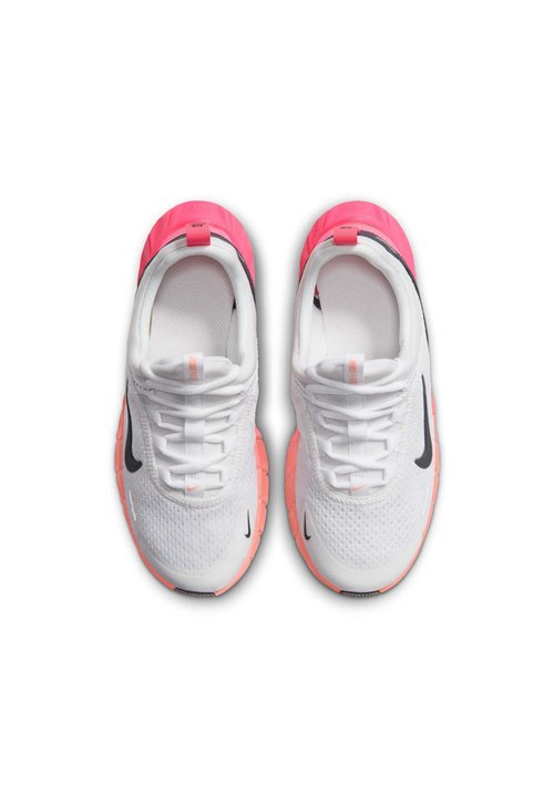 Nike FREE RIDE GS UNISEX - Road running shoes - white hyper pink atomic pink gridiron — photo 3