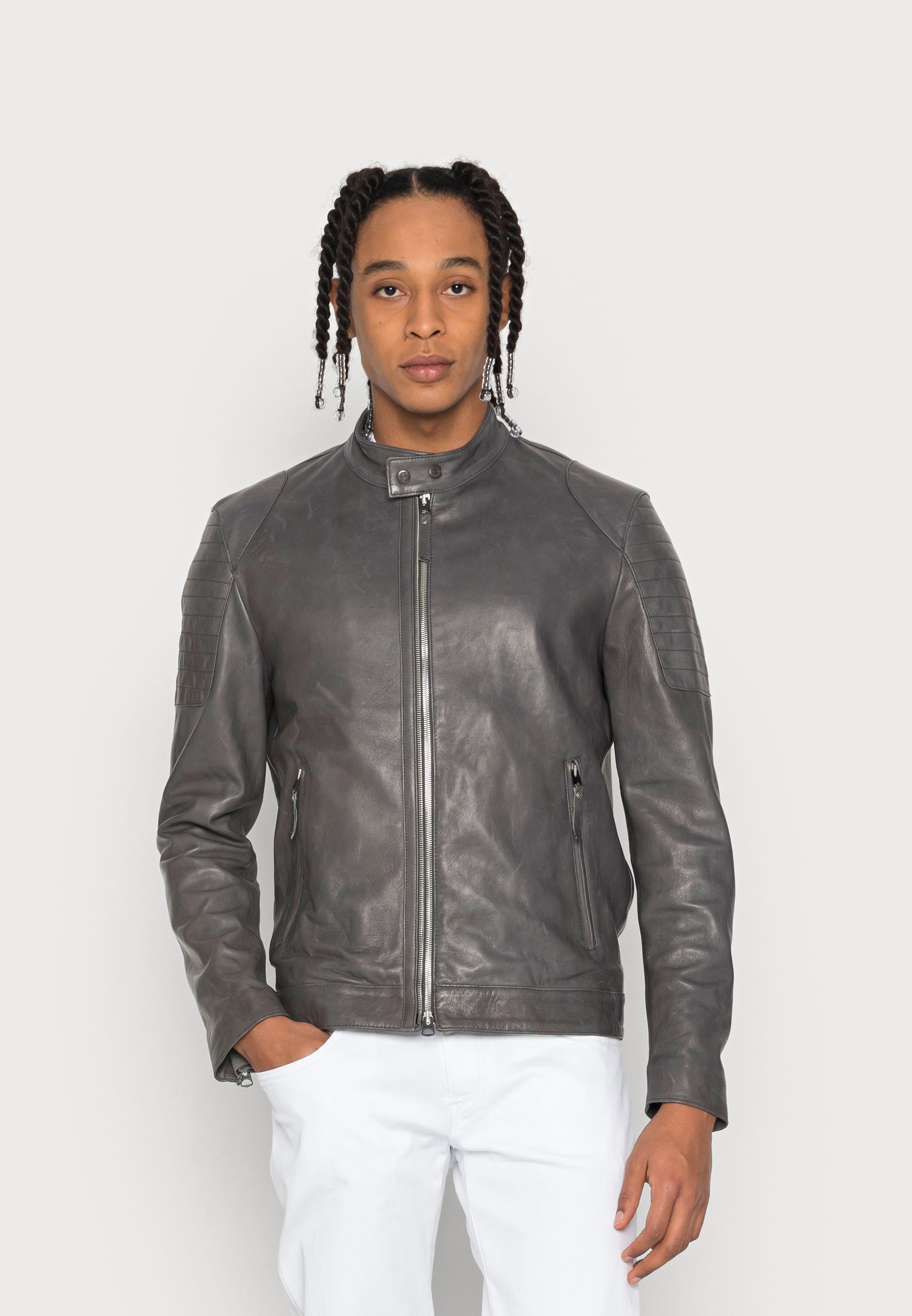 leather jacket replay